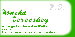 monika derecskey business card